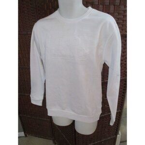 Bud Light Beer Sweatshirt Promo White On White Adult Small